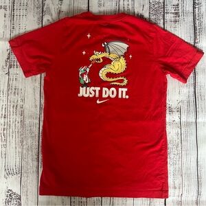 Nike Sportswear Kids Boxy Wizard Dragon Boxy Red T-Shirt Lg 10/12 New
